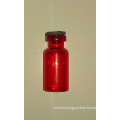 Tubular Red Glass Bottle for Cillion Packing